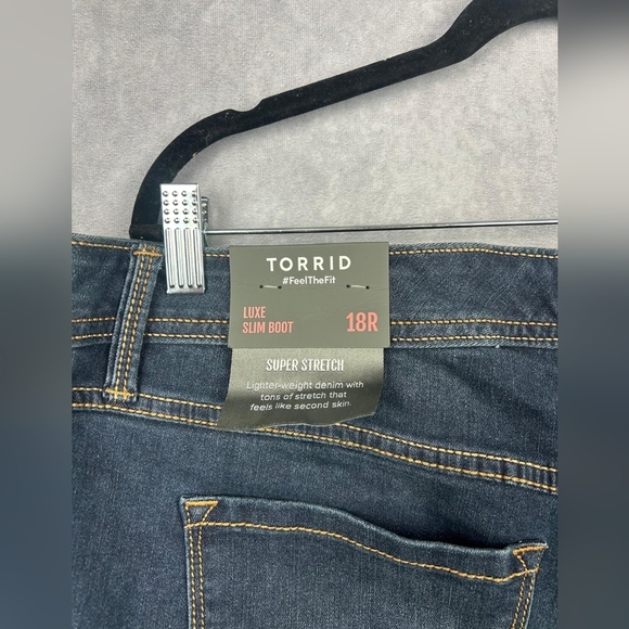 Torrid Luxe Slim Boot Jean Woman size 18R - Picture 9 of 15